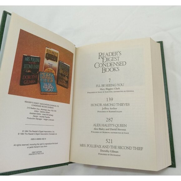 Reader's Digest Condensed Books 1994 | Leather Bound HC w/ Gilt Edges NM - Picture 11 of 12